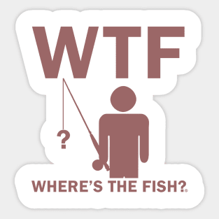 wtf where the fish Sticker